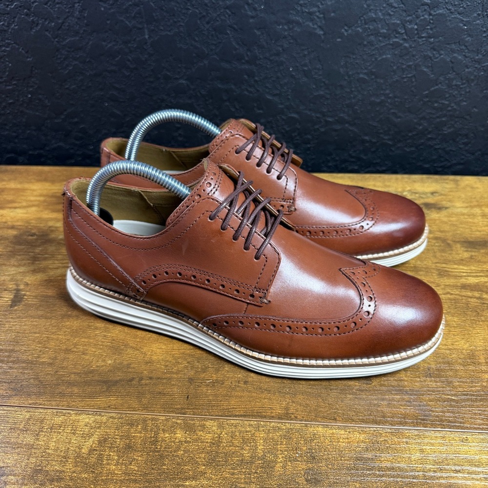 Cole Haan OriginalGrand C26471 British Tan Leather Wingtip Oxford Mens 7.5M